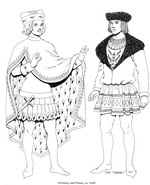 coloring page Clothing of the Renaissance